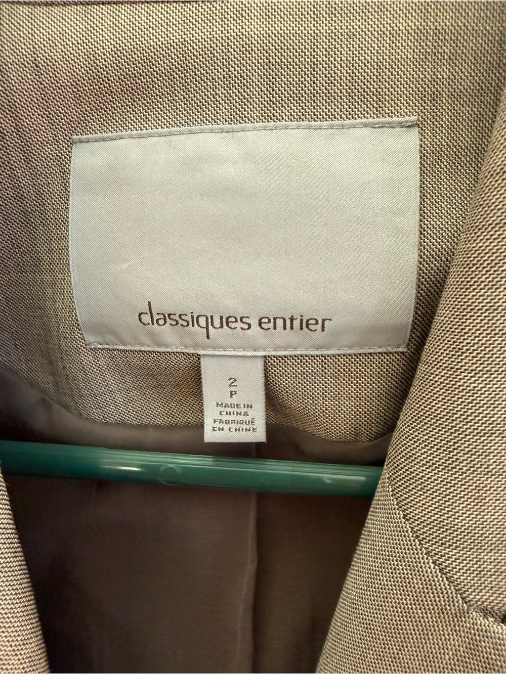 Classiques Entier Light Brown Women's Tailored Blazer - Picture 2 of 5